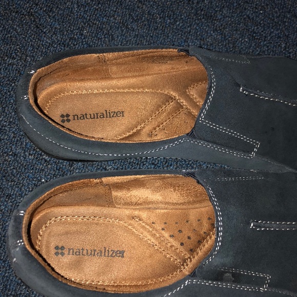 Naturalizer Navy Suede Loafers - Picture 4 of 4